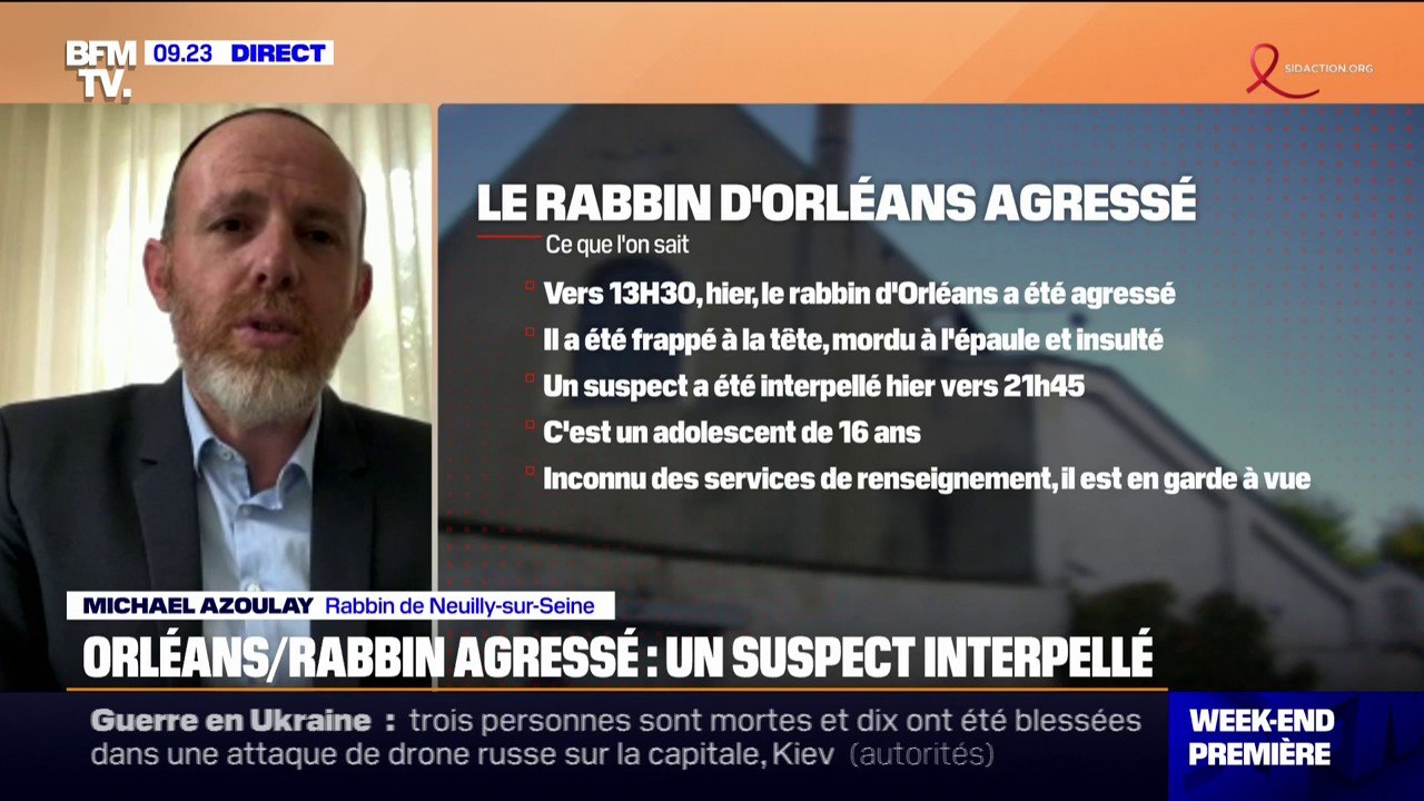 Rabbin agressé à Orléans: "Je ressens vraiment de l'inquiétude chez les citoyens juifs français", déclare le rabbin de Neuilly-sur-Seine
