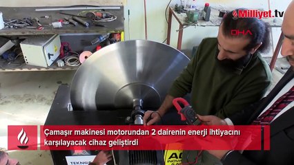 Çamaşır makinesi motorundan yapıldı! ‘900 TL’lik faturayı 100-120 TL’ye indirecek’