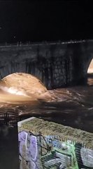 Queda de ponte romana em Espanha