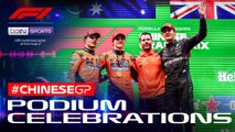 Podium Celebrations | Formula 1 Chinese Grand Prix 2025
