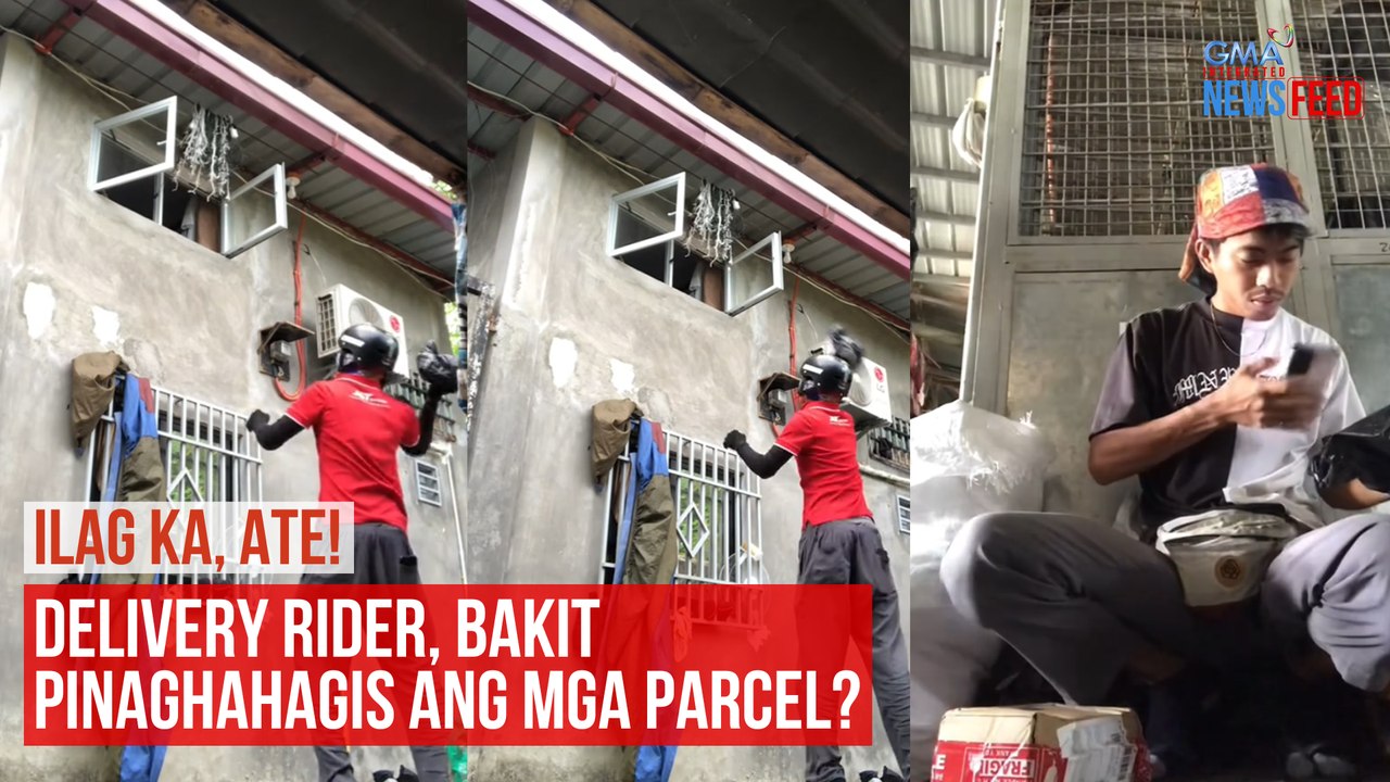 ILAG KA, ATE! Delivery rider, bakit pinaghahagis ang mga parcel? | GMA Integrated Newsfeed