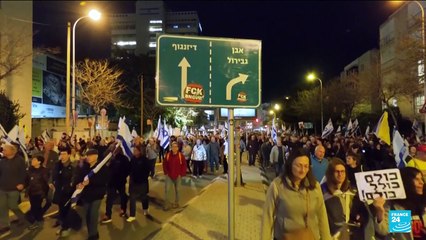 Israeli opposition calls for general strike as Netanyahu seeks to oust security chief