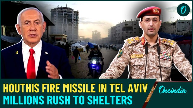 Panic in Israel: Air Raid Sirens Blare as Houthis Launch Ballistic Missile, Millions Take Undercover