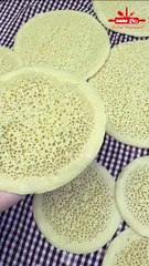 عجينة القطايف في المنزل بكل سهولة قطايف بالماء فقط  (8)