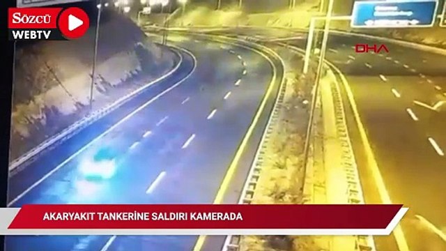 Akaryakıt tankerine saldırı kamerada