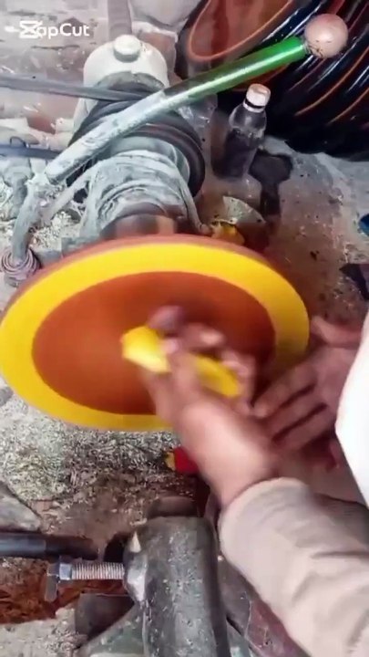 working on wood