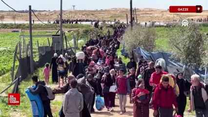 Gazze'deki Filistinliler yeniden göç etmek zorunda kaldı