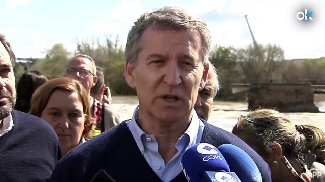 Feijóo visita el puente romano derrumbado en Talavera de la Reina: Necesitamos un Plan Nacional del Agua