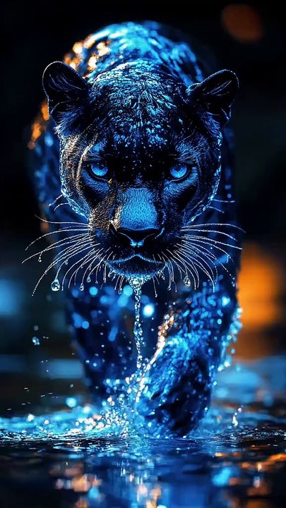 Majestic Tiger Walking in Water | Stunning 4K Live Wallpaper for Your Phone"