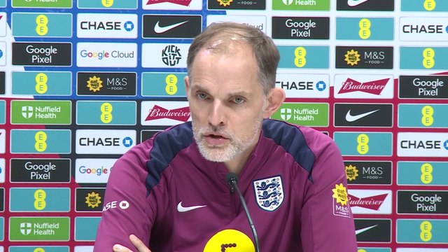 England manager Thomas Tuchel previews their UEFA World Cup qualifying match with Latvia.
