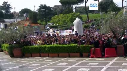 Pope Francis leaves hospital after five weeks of treatment for pneumonia