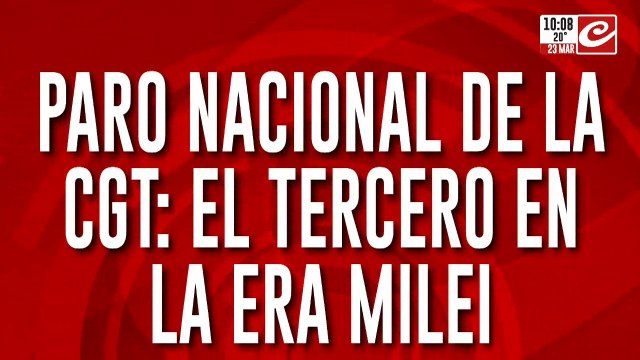 Paro Nacional de la CGT: el próximo 10 de Abril sin Trenes ni Colectivos