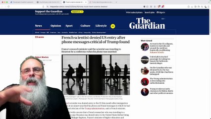 PESQUISADOR FRANCÊS PROIBIDO de ENTRAR nos EUA porque TINHA MENSAGENS CRÍTICAS a TRUMP no CELULAR