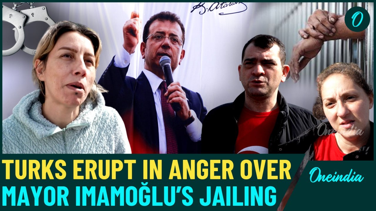 Turkey Erupts in Chaos: Istanbul Mayor İmamoğlu Arrested! Protesters Clash with Riot Police - Video