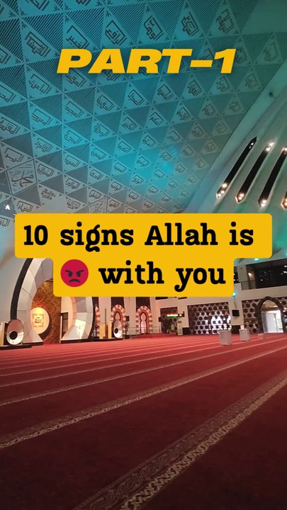 10 sign Allah is 😡 with you part#1
