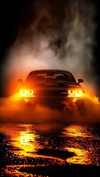 Car on Wet Road in Rain | Frosty Night Atmosphere 4K Live Wallpaper"