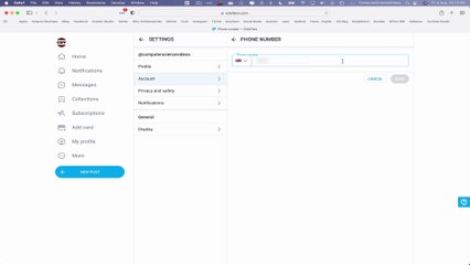 How to ADD a Contact Number to Your Only Fans Account On a Mac Computer (Tutorial 13) - Basic | New