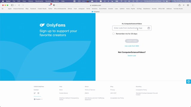 How to SIGN OUT Of Your Only Fans Account Using a Mac Computer (Tutorial 19) - Basic Tutorial | New