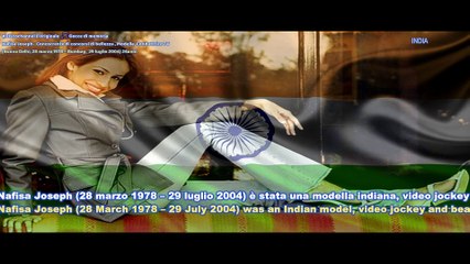 Nafisa Joseph - Modella (Nuova Delhi, 28 marzo 1978 – Bombay,  29 luglio 2004) 26anni