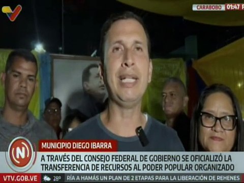 Carabobo | Comunas del municipio Diego Ibarra reciben recursos para ejecutar proyectos priorizados