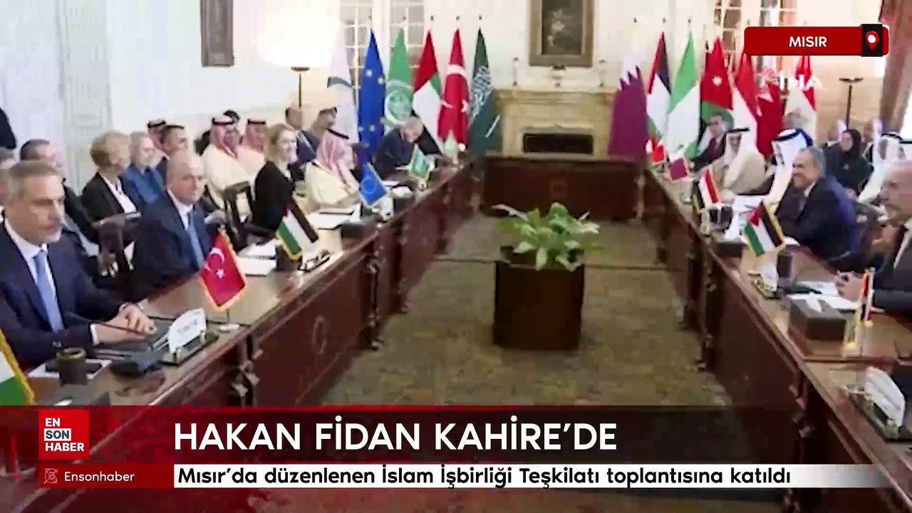 Hakan Fidan Mısır’da düzenlenen İslam İşbirliği Teşkilatı toplantısına katıldı