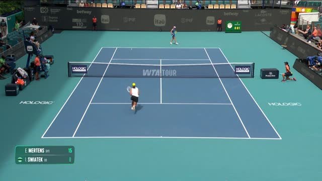 Swiatek eases into Round of 16 in Miami