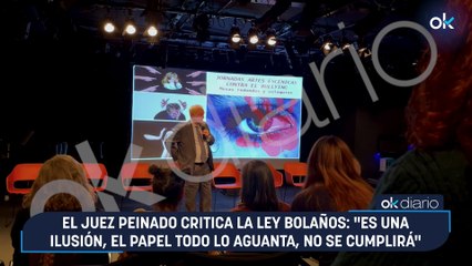 El juez Peinado critica la Ley Bolaños: "Es una ilusión, el papel todo lo aguanta, no se cumplirá”