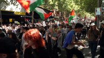 Pro-Palestine protests continue in Melbourne streets as Israel resumes attacks