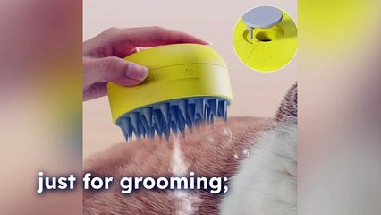 Steamy Pet Brush Electric Massager