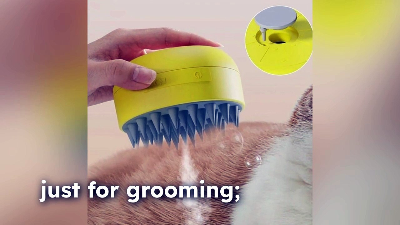 Steamy Pet Brush Electric Massager