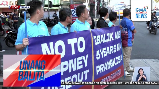 Manibela – Mahigit 40 jeep ang hindi bumiyahe sa mga rutang Punta-Quiapo at Punta-Divisoria ngayong araw | Unang Balita