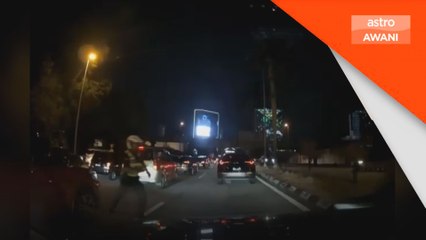Remaja lawan arus lari sekatan jalan raya parah kemalangan