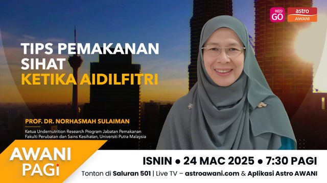 AWANI Pagi: Tips pemakanan sihat ketika Aidilfitri
