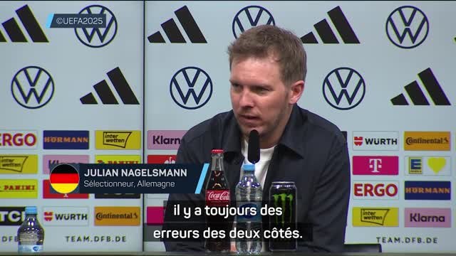 Allemagne - Nagelsmann : “Nous avons joué un football incroyablement beau en 1ère période”