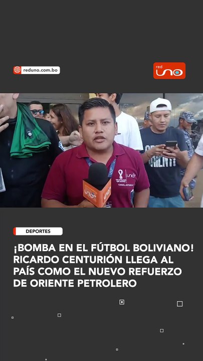 DEPORTES: LLEGA RICARDO CENTURION A BOLIVIA