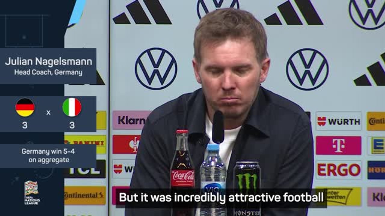 Naglesmann hoping Germany can take lessons from topsy-turvy Italy clash