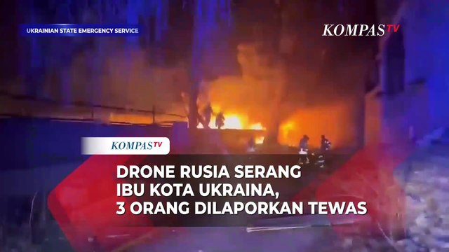 Drone Rusia Serang Ibu Kota Ukraina, 3 Orang Dilaporkan Tewas