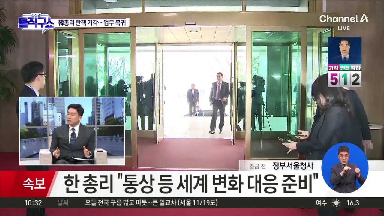 한덕수, 선고 직후 청사 출근…“헌재, 현명한 결정에 감사”