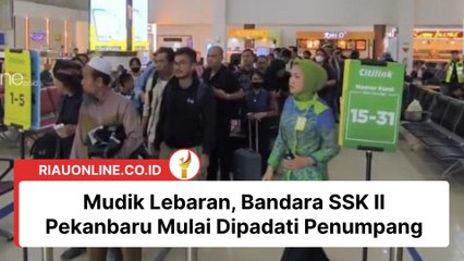 Mudik Lebaran, Bandara SSK II Pekanbaru Mulai Dipadati Penumpang