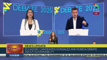 Ecuador | Candidates deliver final messages for the 2025 Presidential Debate