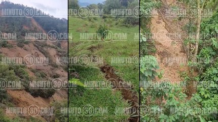 Amenaza de derrumbe de grandes proporciones en Salgar provoca a alarma entre los habitantes