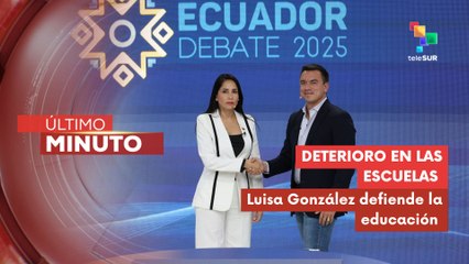 Candidata Luisa González: El 90 % de las infraestructuras están totalmente deterioradas