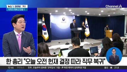 한덕수 총리 복귀…즉시 정부서울청사 출근