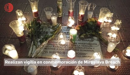 Realizan vigilia en conmemoración de Miroslava Breach
