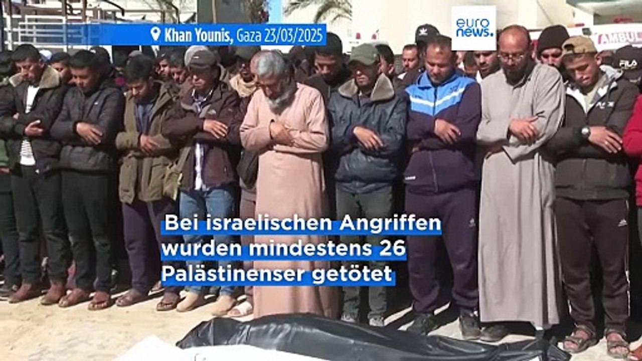 Erneut Tote bei israelischen Angriffen im Süden Gazas, darunter ein hochrangiger Hamas-Vertreter