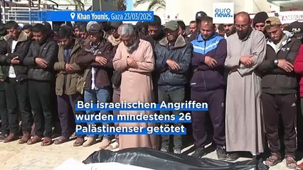 Erneut Tote bei israelischen Angriffen im Süden Gazas, darunter ein hochrangiger Hamas-Vertreter