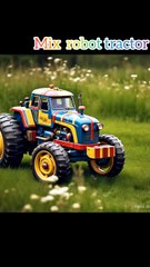 mini tractor convert to robot tractor viral train video