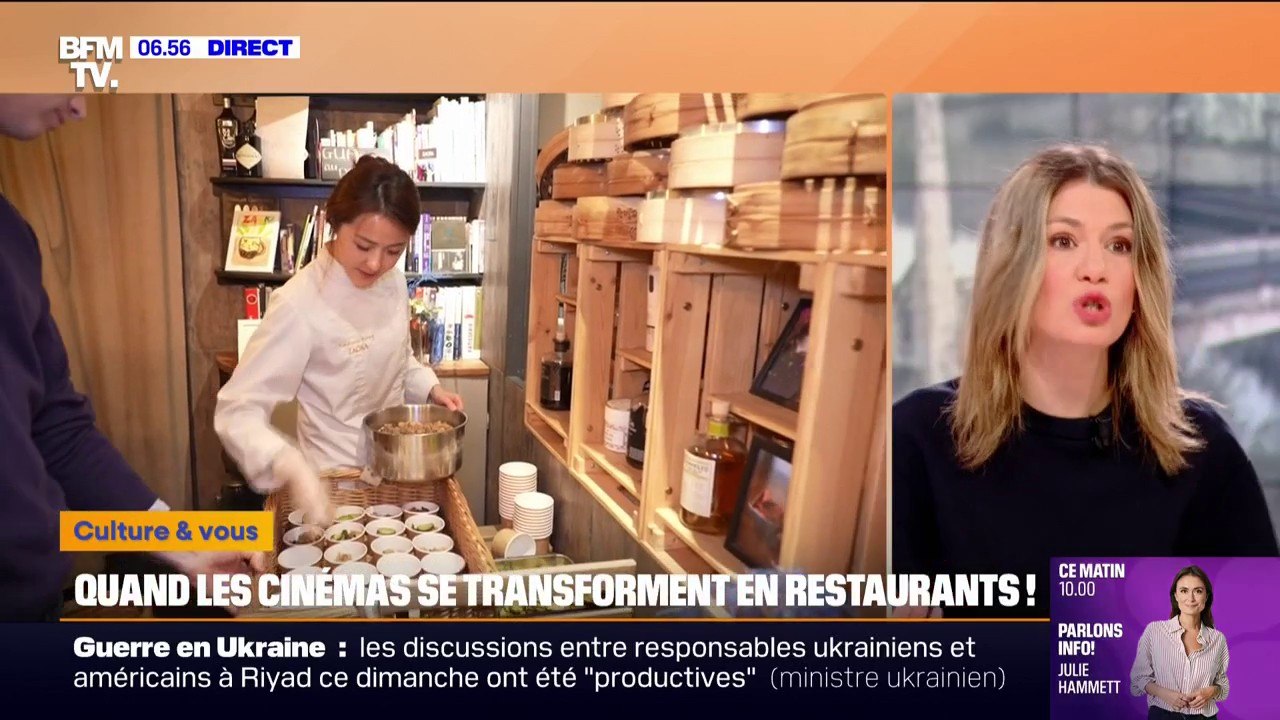 "C'est bien d'allier les deux": Manger au cinéma: quand les salles obscures se transforment en restaurants