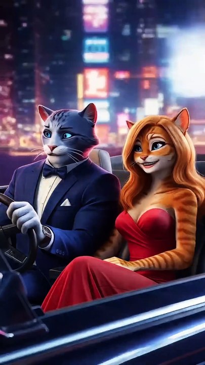 she was very lucky #cats #animation #cartoon #cat #shortsvideo #story #history #shorts #kitten #ai