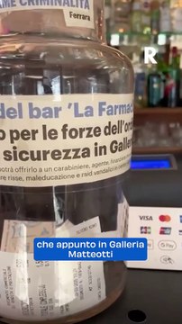 Caffè sospeso per le forze dell’ordine: l’iniziativa di un bar a Ferrara